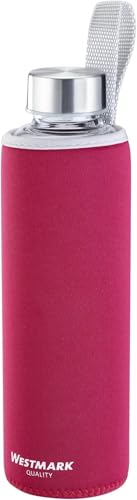 Westmark Trinkflasche Aus Glas Mit Aufdruck Inkl Schutzh