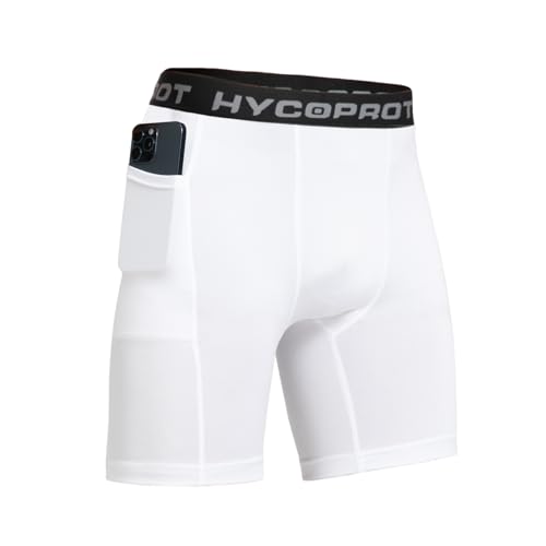 Hycoprot Herren Kompressionsshorts Schnelltrocknendes Baselayer Unterhose Kurz Laufunterw