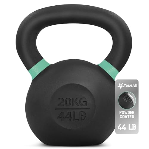 Yes4all Xut6 Pulverbeschichtetes Kettlebell Aus Gusseisen 20 Kg