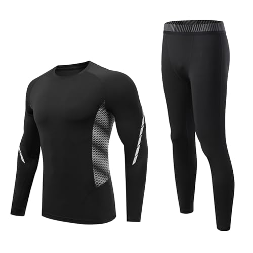 PowerLayer Kompressionsshirt Herren Langarm - Für Fußball, Laufen & Sport