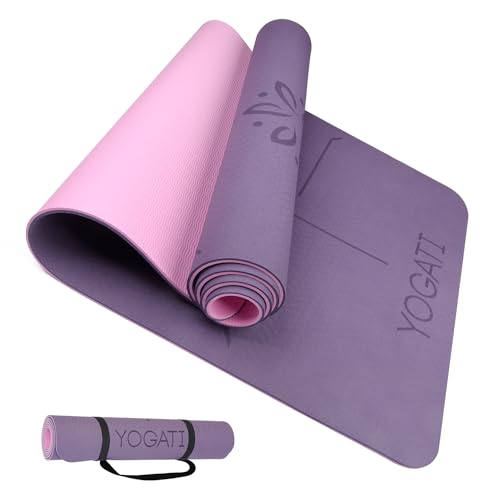 Yogati Yogamatte Rutschfest Schadstofffrei Mit Tragegurt Yoga Matte