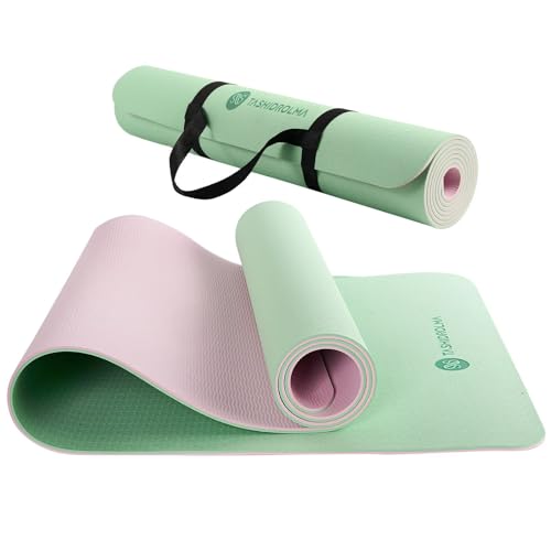 Tashidrolma Yogamatte Rutschfest Tpe Yoga Matte Mit Tragegurt