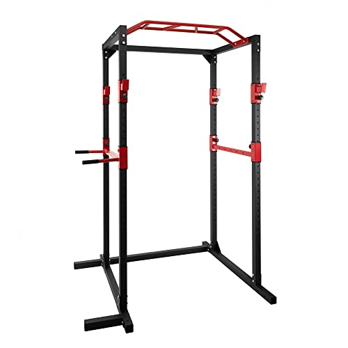 Ultrasport Unisex Adult Power Rack Basic Rot Schwarz