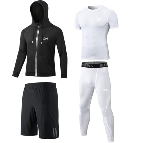Meetyoo Kompressionsshirt Herren Leggings Sport Laufhose Funktionsshirt M