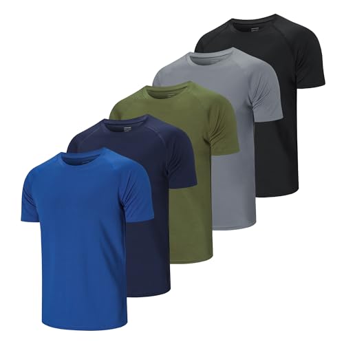 Cimic 5er Pack Sport Tshirts Herren Funktionsshirt Sportshirt