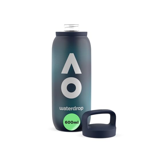 Waterdrop Australian Open 2026 Trinkflasche 600ml Edelstahl Isolierflasche