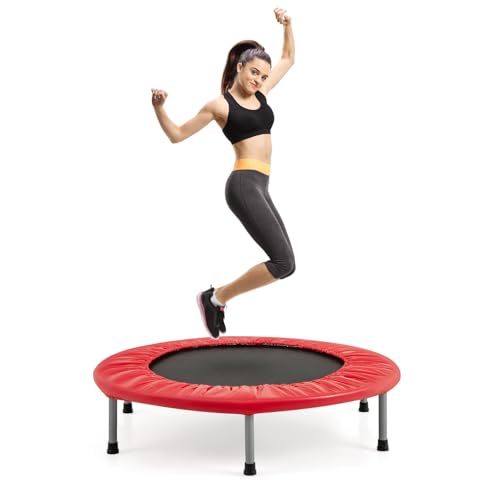 Costway 97cm Mini Trampolin Fitness Trampolin Faltbar Kindertrampolin