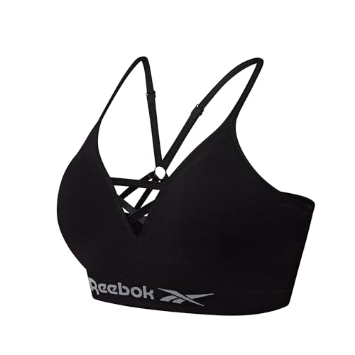 Reebok Damen Nahtloser Bh Elastisches Bauchfreies Sport Top
