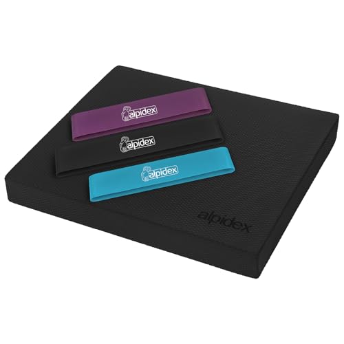 Alpidex Balance Pad 40x34x5 Cm Balancekissen Schwarz Inkl