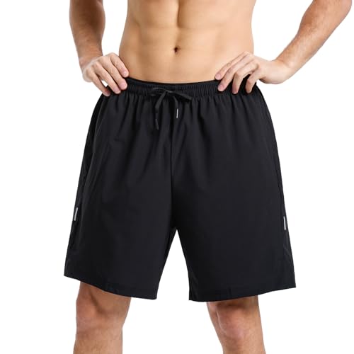 Leeboom Kurze Sporthose Herren Atmungsaktive Laufhose Herren Kurz