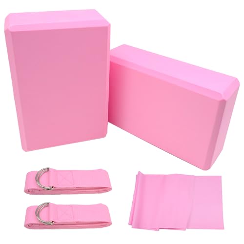 Griwuut Yoga Bl Cke 2er Set Mit Gurt