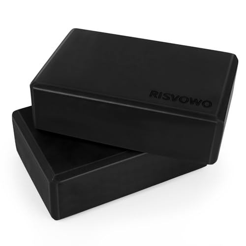 Risvowo Yogablock 2 Teiliges Erwachsene Yoga Block Hartschaum