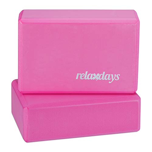 Relaxdays Yogablock Im 2er Set Yoga Kl Tze