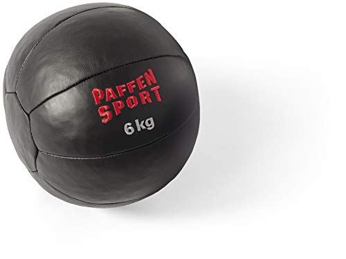 Paffen Sport Star Medizinball Aus Leder Schwarz 6