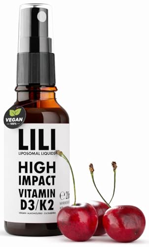 High Impact Vitamin D3 K2 Spray Liposomales Liquid