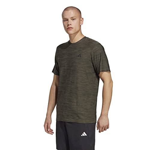 Adidas Herren Train Essentials Stretch Training Tee Olive