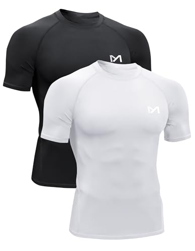 Meetyoo Kompressionsshirt Herren Funktionsshirt Kurzarm Fitnessshirt M Nner