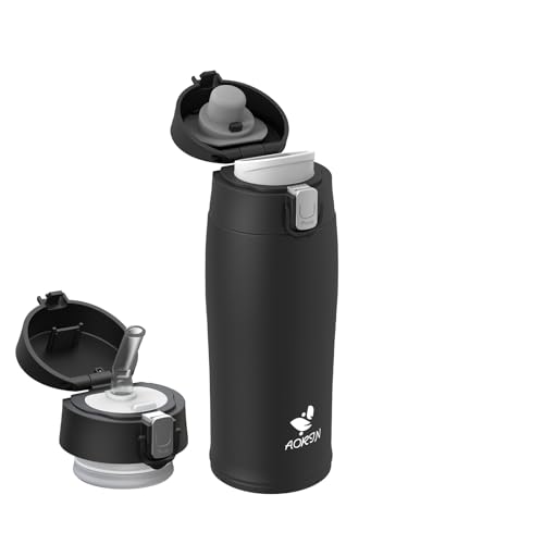 Aorin Trinkflasche Edelstahl 18 8 350ml Auslaufsicher Thermoskanne