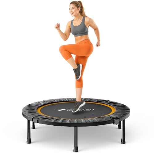 Merach Mini Trampolin 102cm 122cm Fitness Trampolin Faltbar
