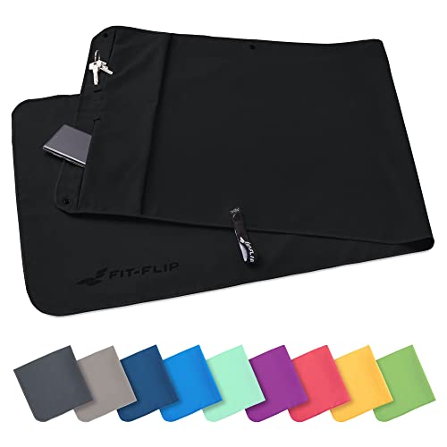 Fit Flip Fitness Handtuch Aus Mikrofaser Mit Magnet
