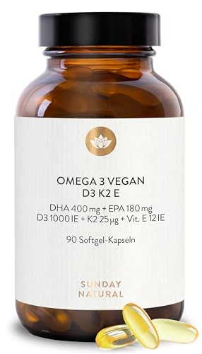 Sunday Natural D3 K2 Omega 3 Vegan Premium