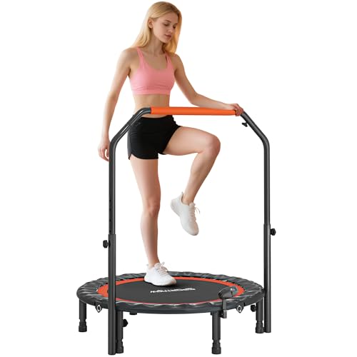Sportnow 102 Cm Fitness Trampolin Mit Lcd Monitor
