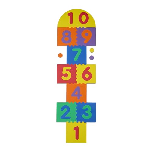 Relaxdays Puzzlematte Mit Zahlen Himmel H Lle Kindermatte