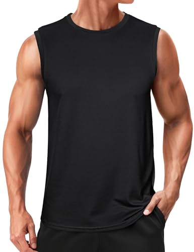 Wayleb Herren Sport Muskelshirt Rmellos Running Fitness Top