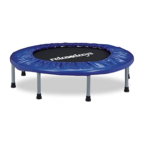 Relaxdays Trampolin Faltbar Indoor Fitness H X B
