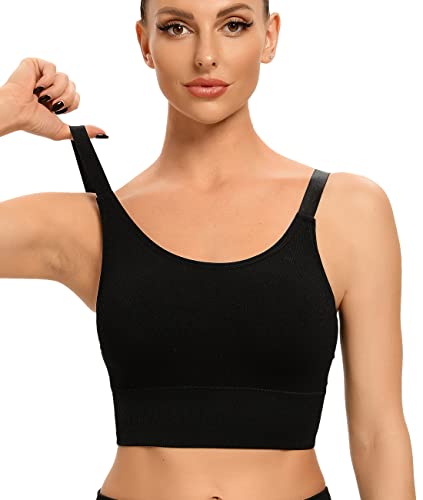 Angool Sport Bh Damen Starker Halt Push Up