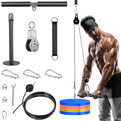 Lyndwin Kabelzug Fitness Latzug Gym Kabel Mit Gerader