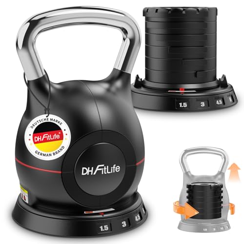 Dh Fitlife 7 In 1 Verstellbare Kettlebell Set