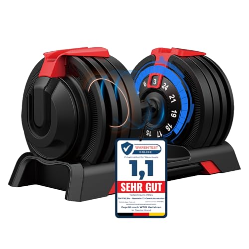 Dh Fitlife 24kg Verstellbare Hanteln 3 Bis 24