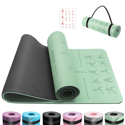 Outdouse Yoga Matte Tpe Yogamatte Rutschfest Hautfreundliche Gymnastikmatte