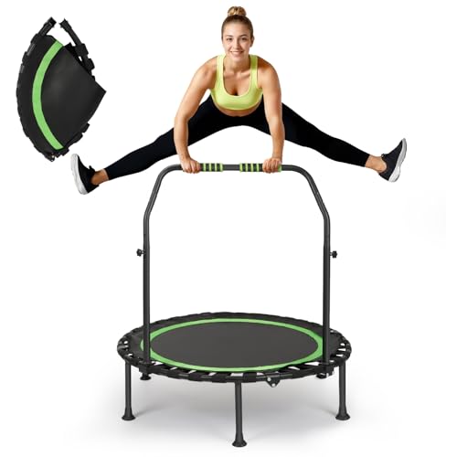 Fitnesstrampoline 101cm Mini Trampolin Tragkraft 200 Kg Tragbares