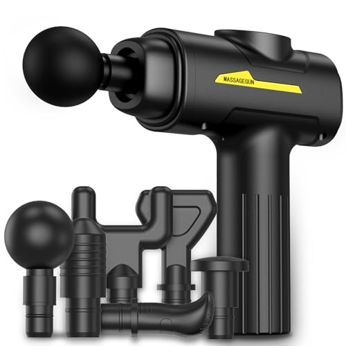 Hqynss Massagepistole Tiefengewebe Muskel Massageger T Mit 6