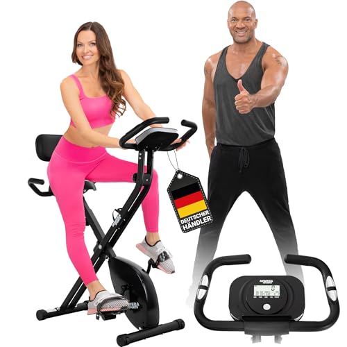 Miweba Sports Heimtrainer Fahrrad Klappbar Hometrainer Leise Bis