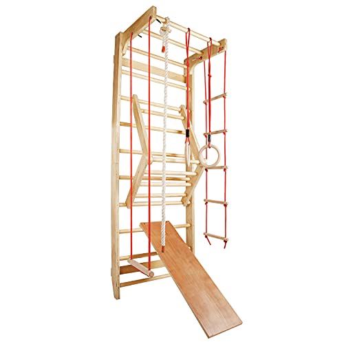 Cclife Sprossenwand Turnwand Gym Kletterger St Holz Sportger