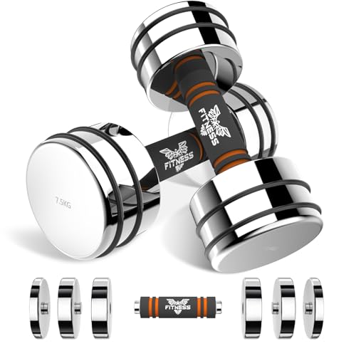 Dskeuzeew Verstellbare Hanteln Set Aus Stahl 7 5kg