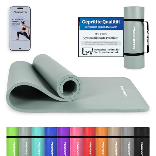 Msports Gymnastikmatte Premium Inkl Tragegurt Bungsposter Workout App