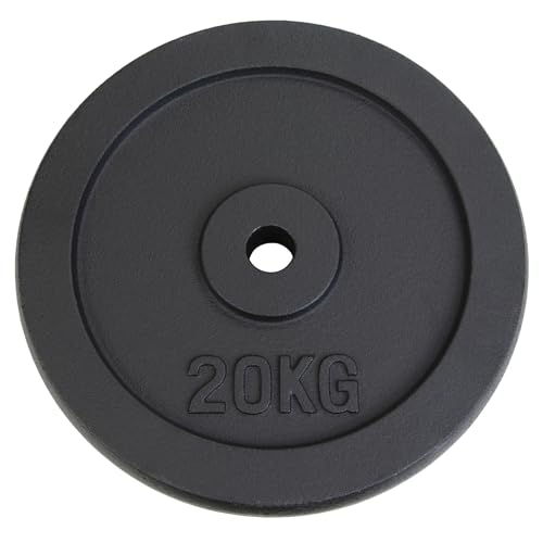 Alpidex Hantelscheibe Gusseisen 20 Kg 30 Mm Gewichtscheibe