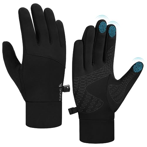 Anqier Fahrradhandschuhe Herren Damen Winter Handschuhe Touchscreen Rutschfest