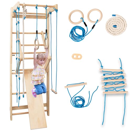 Costway Sprossenwand Kletterwand F R Kinder Und Erwachsener