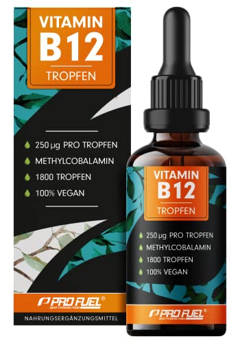 Vitamin B12 Tropfen 1800 Tropfen 50ml Bioaktives Methylcobalamin