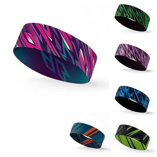 Sport Stirnband Nachhaltig Nahtlos Elastisch Magenta Gr N