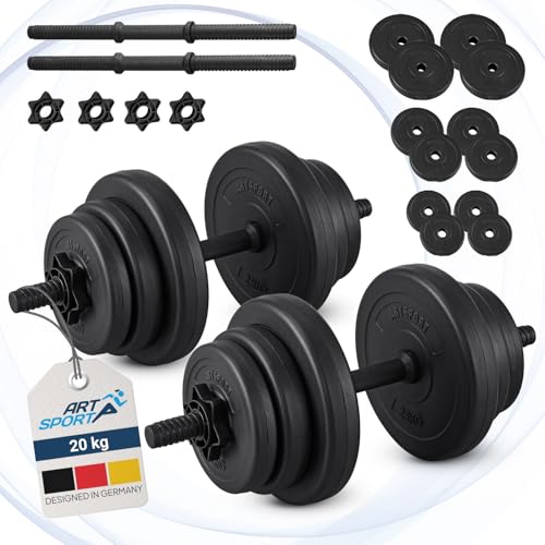 Artsport 2er Hantelset 20kg Kurzhantel Set Mit 2