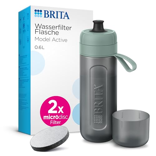 Brita Sport Wasserfilter Flasche Model Active Dunkelgr N