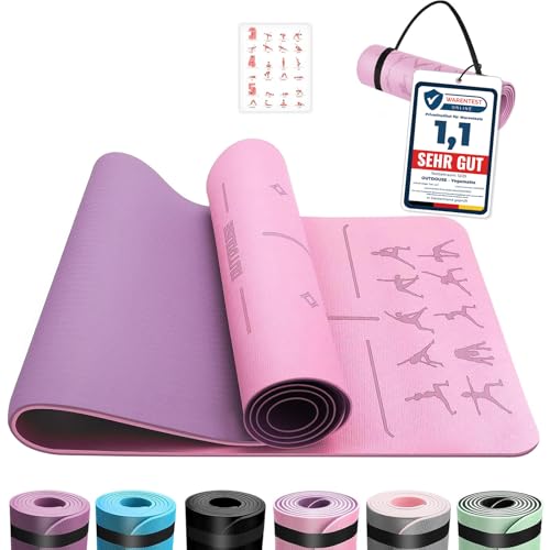 Outdouse Yoga Matte Tpe 6mm Dicke Hautfreundliche Yogamatte