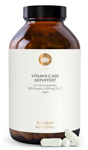 Sunday Natural Vitamin C Hochdosiert 365 Kapseln 1
