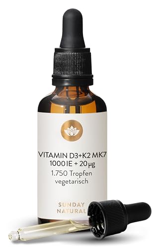 Sunday Natural Vitamin D3 K2 Tropfen Premium Vitamin
